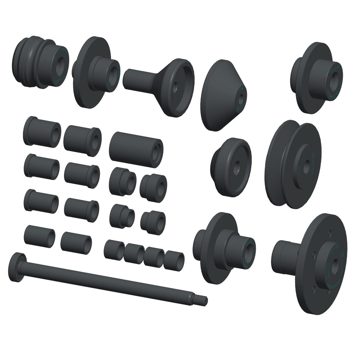 картинка Дополнительный комплект Luxe для балансировки мотоциклетных колес КС-225-01 Sivik