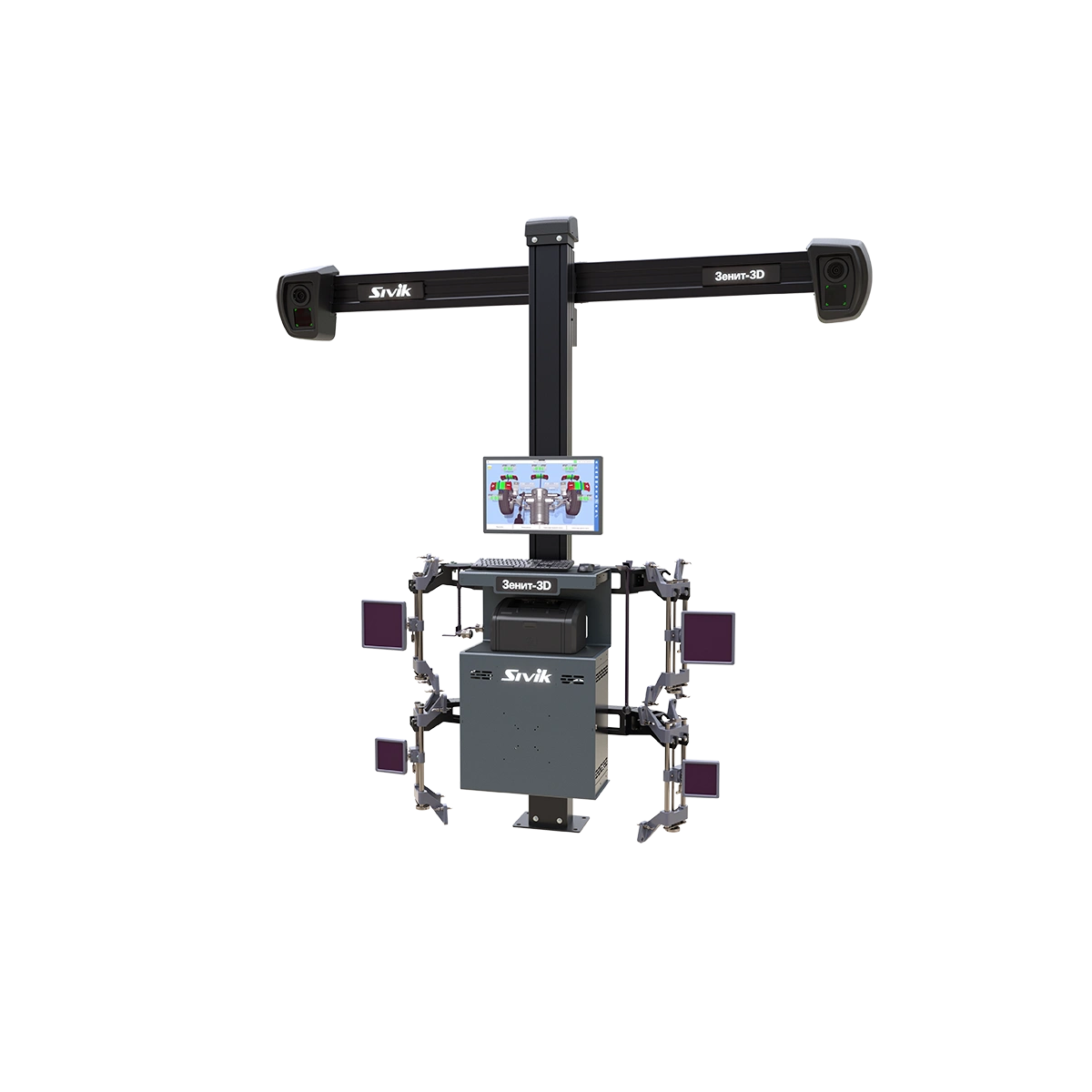 картинка Стенд регулировки развала схождения Зенит-3D ТЛ2ПС Sivik
